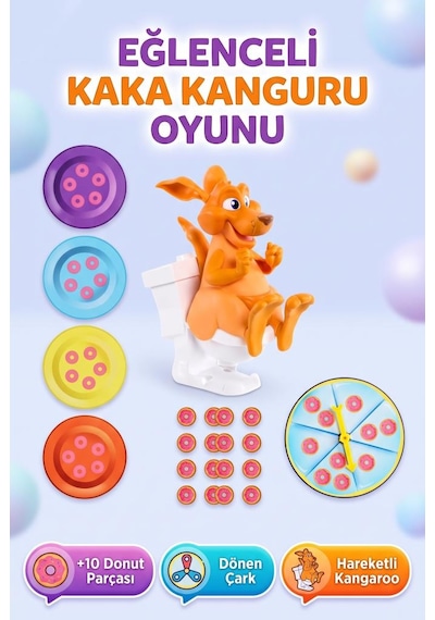 Lisanslı Gio-chi Preziosi Ürünü Doo Doo Kanguru İnteraktif Eğlenceli Aile Ve Çocuk Kutu Oyunu