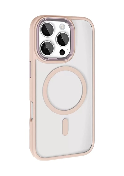 Joko  Apple   Uyumlu  iPhone 16 Pro Max Terea Magsafe Kapak - Pembe