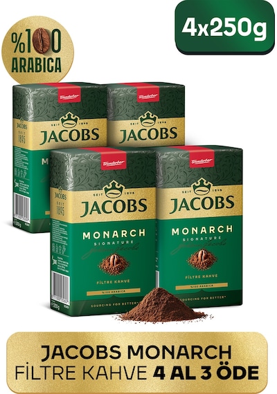 Jacobs Monarch Filtre Kahve 250 G 4 Al 3 Öde