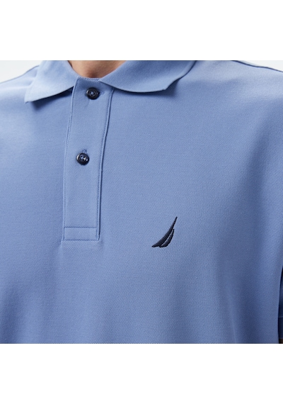 Nautica Erkek Mavi Classic Fit Polo Yaka T-shirt Düz K35000t Mavi