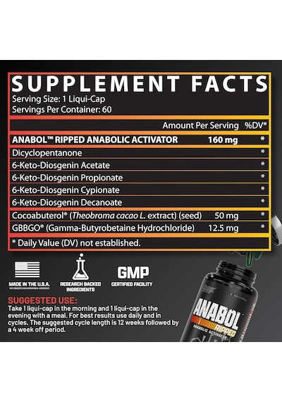 Nutrex Anabol Ripped Fat Burner 60 Kapsül