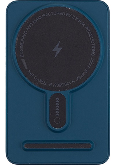 Magsafe Powerbank Skinarma Spunk Wireless Şarj Ve Pd Hızlı Şarj Özellikli 15w 5000mah Mavi