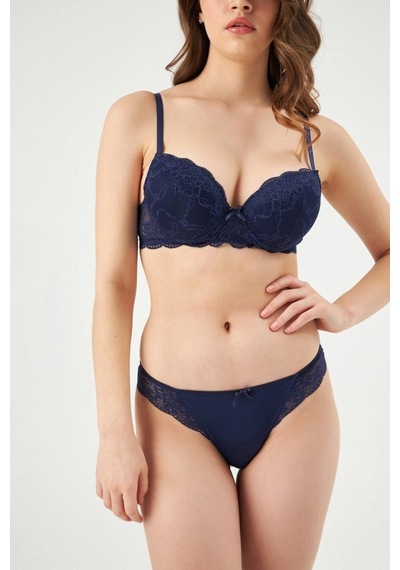 Eros 812 Kadın Yarı Push-up Yarı Destekli Sütyen Takım 001