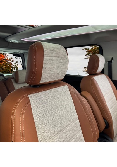 Opel Combo Uyumlu Araca Özel Oto Koltuk Kılıfı 158559 Taba-bej