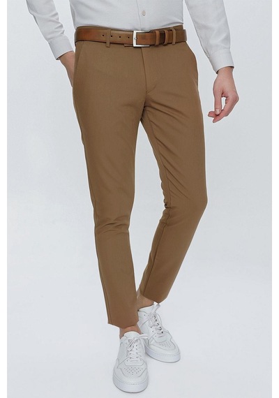 Efor P 1077 Slim Fit Camel Spor Pantolon Camel
