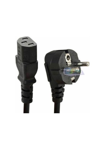 1,5 Metre Pc Güç Kablosu 3x1.0mm² C13 Erkek Topraklı Fiş 220v Bilgisayar Monitör Uyumu