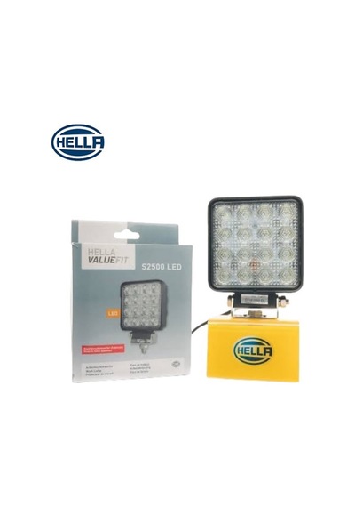 Hella 10V-30V Çalışma Lambası 16 x 3W Power Ledli Kare 106x106 N11.1406