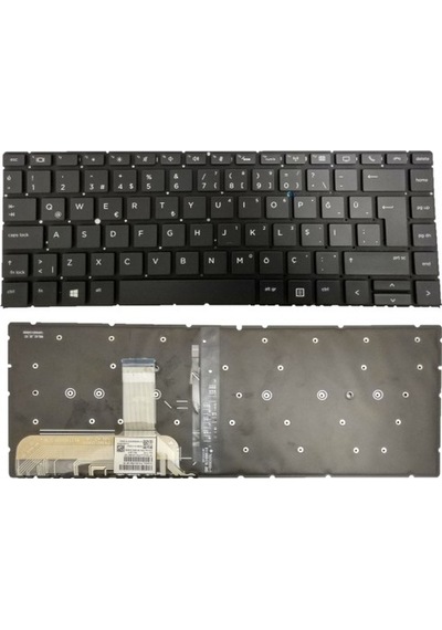 Hp Elitebook 1040 G4 Notebook Klavye Siyah Aydınlatmalı Tr