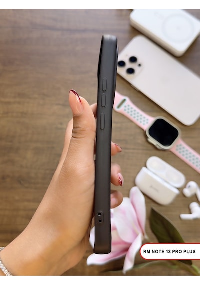 Redmi Note 13 Pro Plus Uyumlu Kamera Korumalı Darbeye Dayanıklı Renk Atmayan Keep Silikon Kılıf Siyah