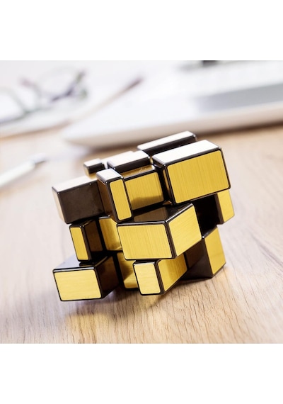 Moyu 3x3 Mirror Küp Altın Aynalı Parlak Zeka Küpü Akıl Küpü Küp