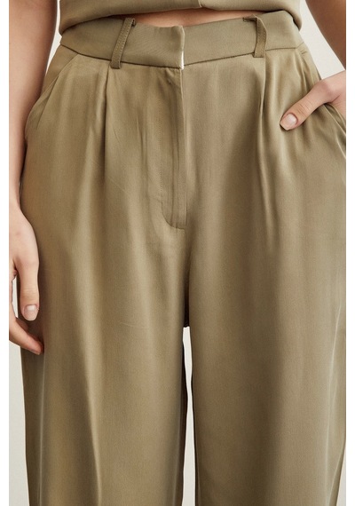 Never More Geniş Paça Pantolon Haki