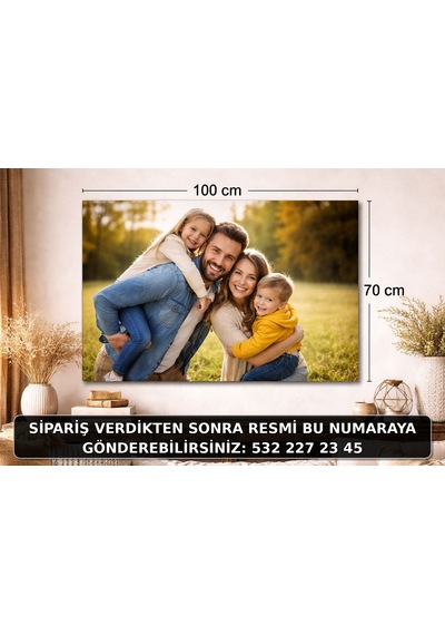 Kişiye Özel Fotoğraflı Kanvas Tablo Duvar Dekoru 70x100