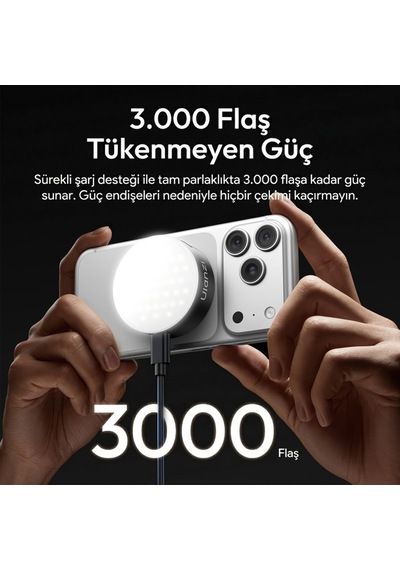 Ulanzi Mfl01 2 Si 1 Arada Bluetooth Manyetik Telefon Flaş Ve Vlog Işığı - L151