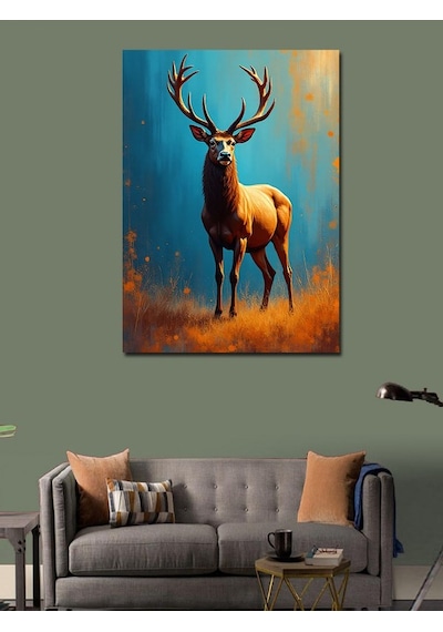 Kanvas Tablo Ormanda Asil Geyik 70cmx100cm