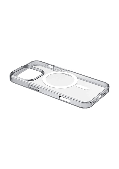 Apple Uyumlu iPhone Cellularlıne 16 Pro Max Gloss Magsafe Telefon Kılıfı Şeffaf Gri