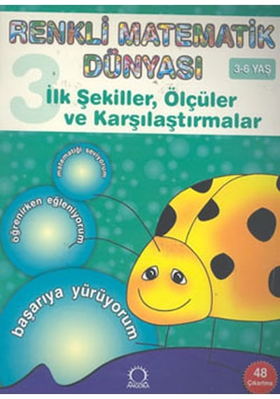 Renkli Matematik Dünyası 3-İlk ŞekillerÖlçüler ve Karşılaştırmalar - Pascal Press - 1001 Çiçek