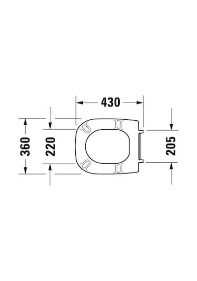 Duravit D-code Klozet Kapağı Beyaz, 0067310095 Beyaz