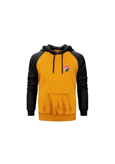 Ducati Corse Logo Sarı Renk Reglan Kol Sweatshirt Sarı