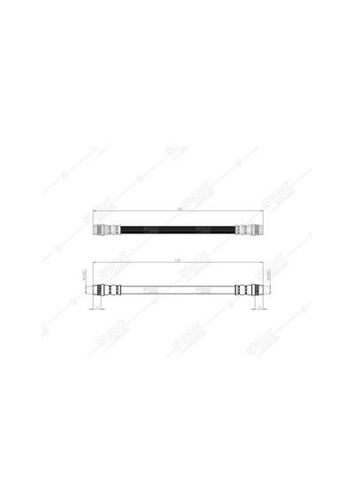 SVAC 600163 Arka Boru Arası Fren Hortumu Megane III 08-