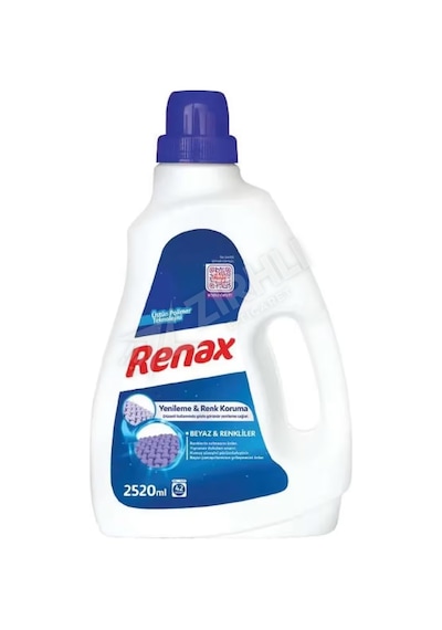 2 Adet Renax Sıvı Çamaşır Deterjanı Renkliler & Beyazlar 2520 Ml