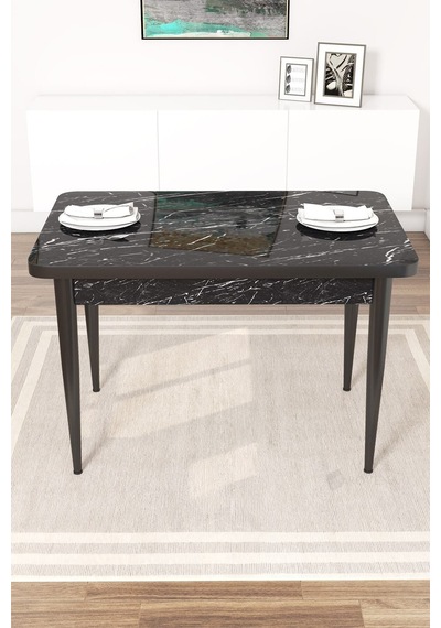 Canisa Concept Arp Serisi 70x110 Sabit Mutfak Masası Takımı Siyah Mermer Desen Masa 4 Gül Kurusu Sandalye Masa Siyah/ Sandalyeler Gülkurusu Canisa Concept Arp Serisi 70x110 Sabit Mutfak Masası Takımı Siyah Mermer Desen Masa 4 Gül Kurusu Sandalye Masa Siyah/ Sandalyeler Gülkurusu