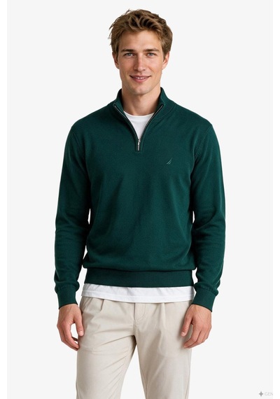 Nautica Erkek Yeşil Regular Fit Triko-24208