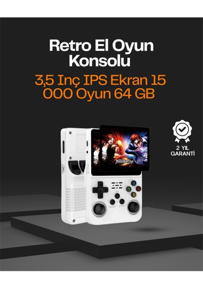 Taşınabilir Retro Oyun Konsolu 15.000 Oyun, 64 Gb Depolama, Ips Ekran -