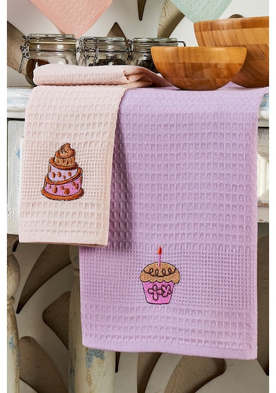 Elart Cupcake Kurulama Bezi 6 Parça Çok Renkli