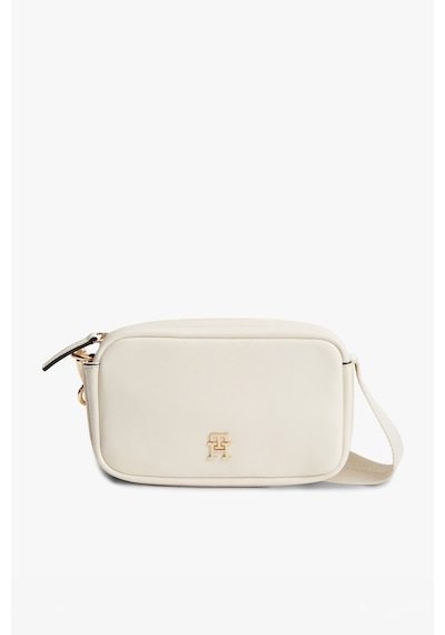 Tommy Hilfiger Th Logotape Camera Bag Kadın Bej Çanta - Aw0aw18741