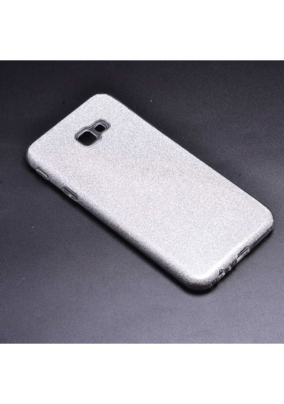 Samsung Uyumlu Galaxy J4 Plus Kılıf Zore Shining Silikon Gümüş