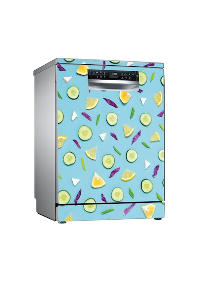 Avokado Bulaşık Makinesi Kaplama Sticker Kendinden Yapışkanlı Folyo 75x75 Cm