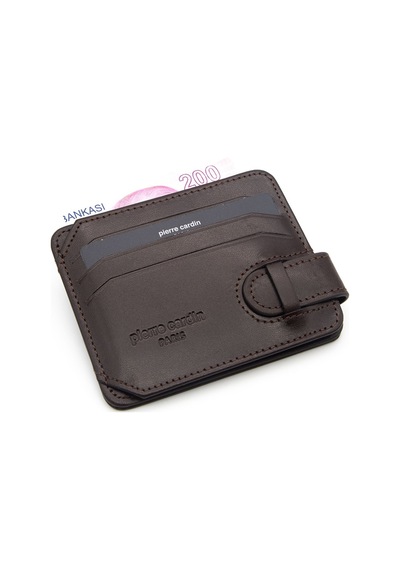 Pierre Cardin Kahve Unisex Deri Kartlık 0510 Kahverengi