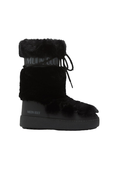 N001 Black Bot Kadın 80d2450210-n001 Moon Boot Ltrack Faux Fur High Wp Black Siyah