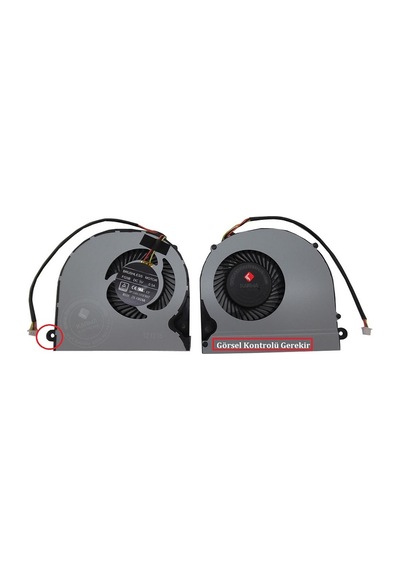 Clevo, Monster, Casper P650re, P670hs Notebook Fanı 3 Pin 12-6-p6508-108 Sol / Fan075