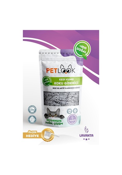 Tr Kedi Kumu Koku Giderici Aktif Karbon Katkılı Kokusuz 300 Gr Lavanta