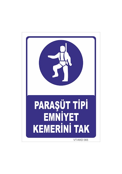 Paraşüt Tipi Emniyet Kemeri Tak - Isg Levhası