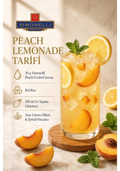 Simonelli Şeftali Frozen Meyve Püresi 1 KG