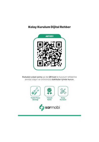 Sarmobi Arden 5 Çekmeceli Şifonyer , Çamaşırlık Siyah