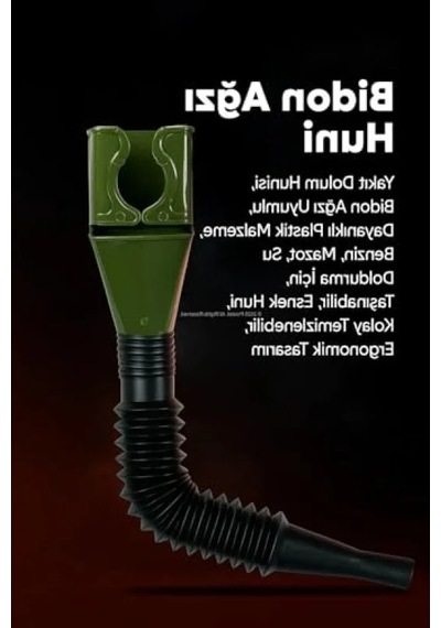Dayanıklı Plastik Huni - Yakıt, Su Ve Diğer Sıvılar İçin Uygun, Taşınabilir Tasarım .