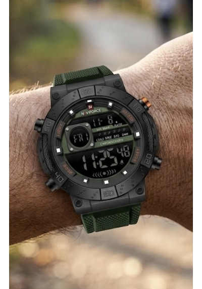 Naviforce Dijital Erkek Kol Saati Alarm Kronometre Çok Renkli