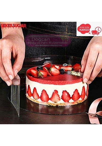 Şeffaf Pasta Yan Dekor Jelatini 15Cm X 25 M Şeffaf Pasta Yan Dekor Jelatini 15Cm X 25 M