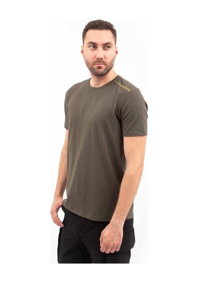 Outdoor T-shirt Günlük Pamuklu Basic Erkek Basetı03 Haki
