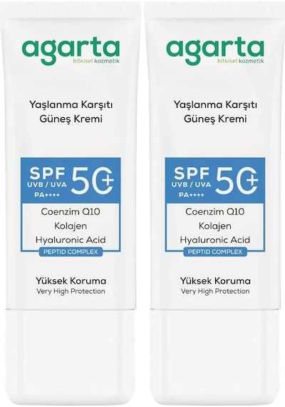 Agarta Yaşlanma Karşıtı Collagen Destekli Yüz Güneş Kremi 50 Ml 11904698