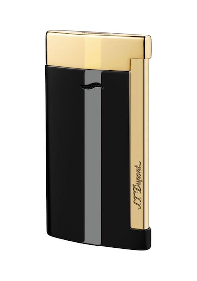S.T. Dupont Slim 7 Siyah-Altın Çakmak 27708