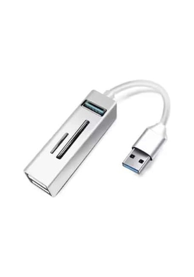 Kompakt Usb Hub Kart Okuyucu 2 Adet Sd Ve Microsd Yuvası