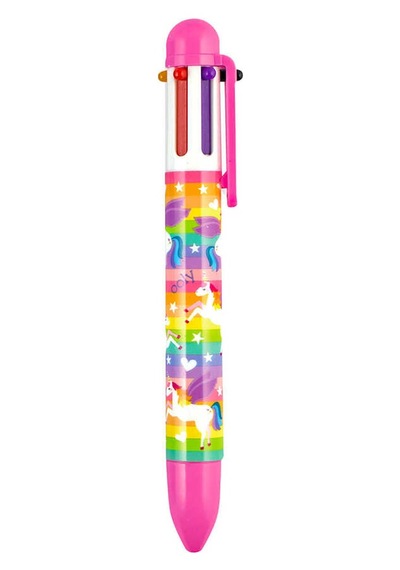 Ooly 6 Renkli Tükenmez Kalem Unique Unicorns - Pembe 132-082 Çok Renkli