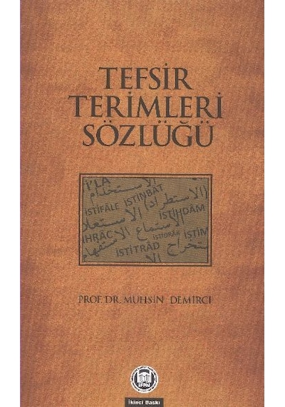 Tefsir Terimleri Sözlüğü Muhsin Demirci