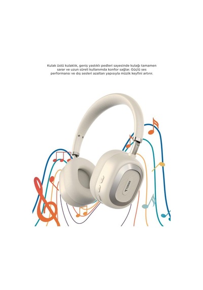 Torima HD70 Bluetooth Kulaklık Kulak Üstü Kablosuz Kulaklık
