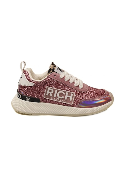 J. Richmond 1222 C Pembe Simli Deri Kadın Sneacker Pembe