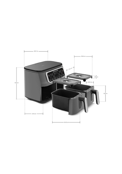 Karaca Air Pro Cook Duo Köz Xxxl 8 Kişilik Airfryer 4 + 4 L